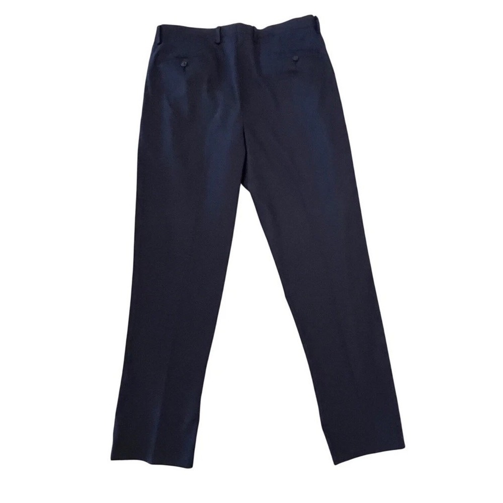 NWT Daniel Cremieux Signature Collection Men Navy Blue Pleated Dress Pants 36x32 - Picture 2 of 6
